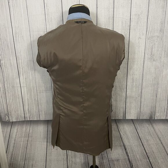 Jos. A. Bank 41L Brown Check Silk / Wool / Ramie 2-Button Dual-Vent Sports Coat - Picture 10 of 10